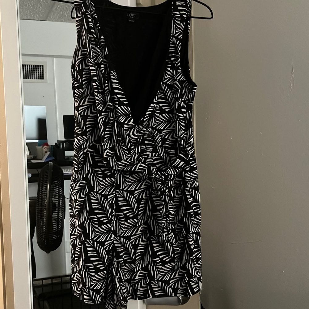 Loft black romper